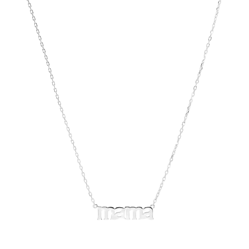Mama text necklace
