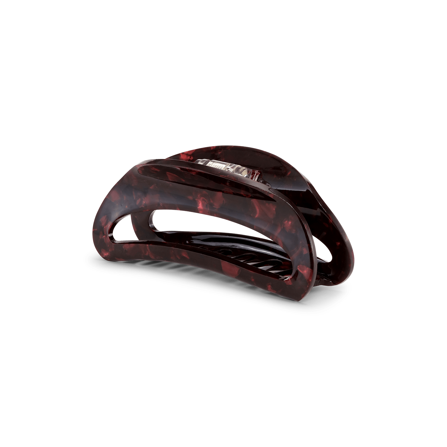 Theresa Elegance Big – stor bordeaux hårklemme med marmoreret finish fra SUI AVA