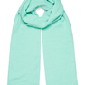 Mariah Scarf i mintgrøn blød strik med SUI AVA-logo – stilfuldt og hyggeligt tørklæde