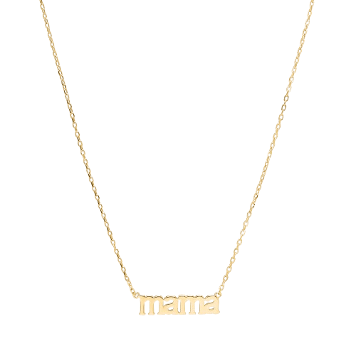 Mama text necklace