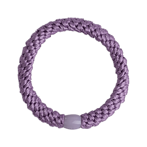 Basic Elastic hårelastik i lavendellilla med glansfuld vævning