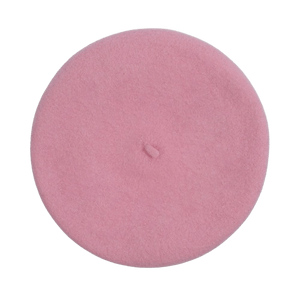 Lyserød Flora Baret i 100% uld fra SUI AVA