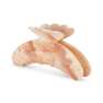 Helle Calm Big hårklemme i marmoreret beige – stor og elegant klemme til opsætning af langt eller kraftigt hår.