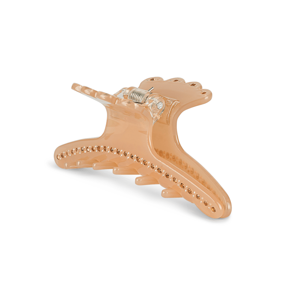 Helen Clip Big – nude hårklemme dekoreret med rhinsten fra SUI AVA