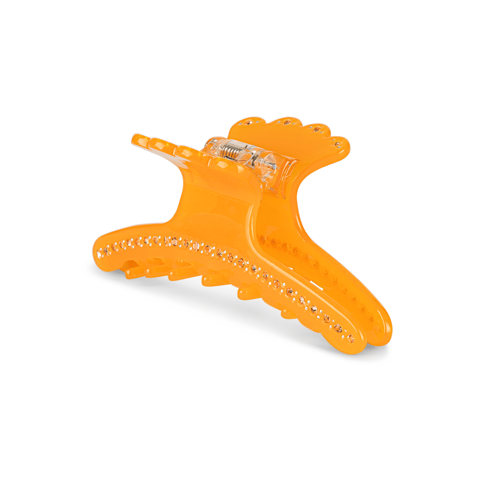 Helen Clip Big – orange hårklemme med rhinsten fra SUI AVA