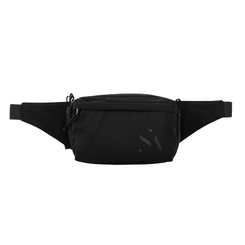 Festival Bumbag i sort – praktisk og tidløs bæltetaske med justerbar rem og flere opbevaringsrum.