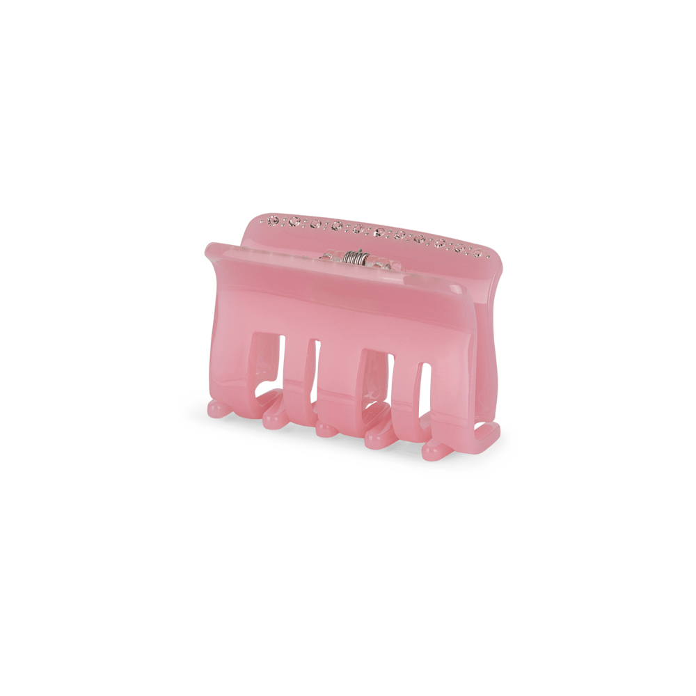Fie Classy Mini rosa hårklemme med rhinsten fra SUI AVA