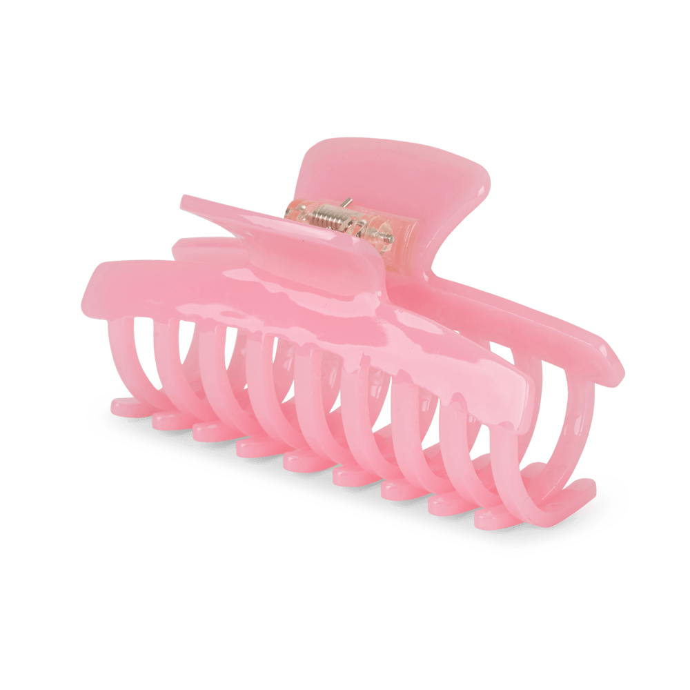 Lea Curly Big hårklemme i lyserød – stor klemme til kraftigt og krøllet hår med glansfuld finish