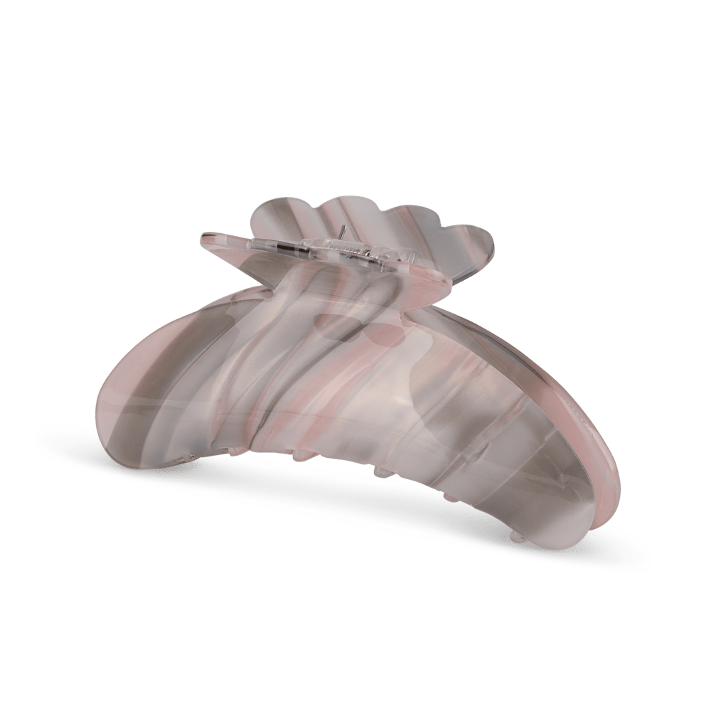 Rosa hårklemme med perlemorseffekt – Helle Ballerina Big fra SUI AVA