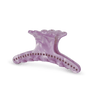 Lilla hårklemme med perlemorseffekt og rosa rhinsten – Helen Wrapped Clip Big fra SUI AVA