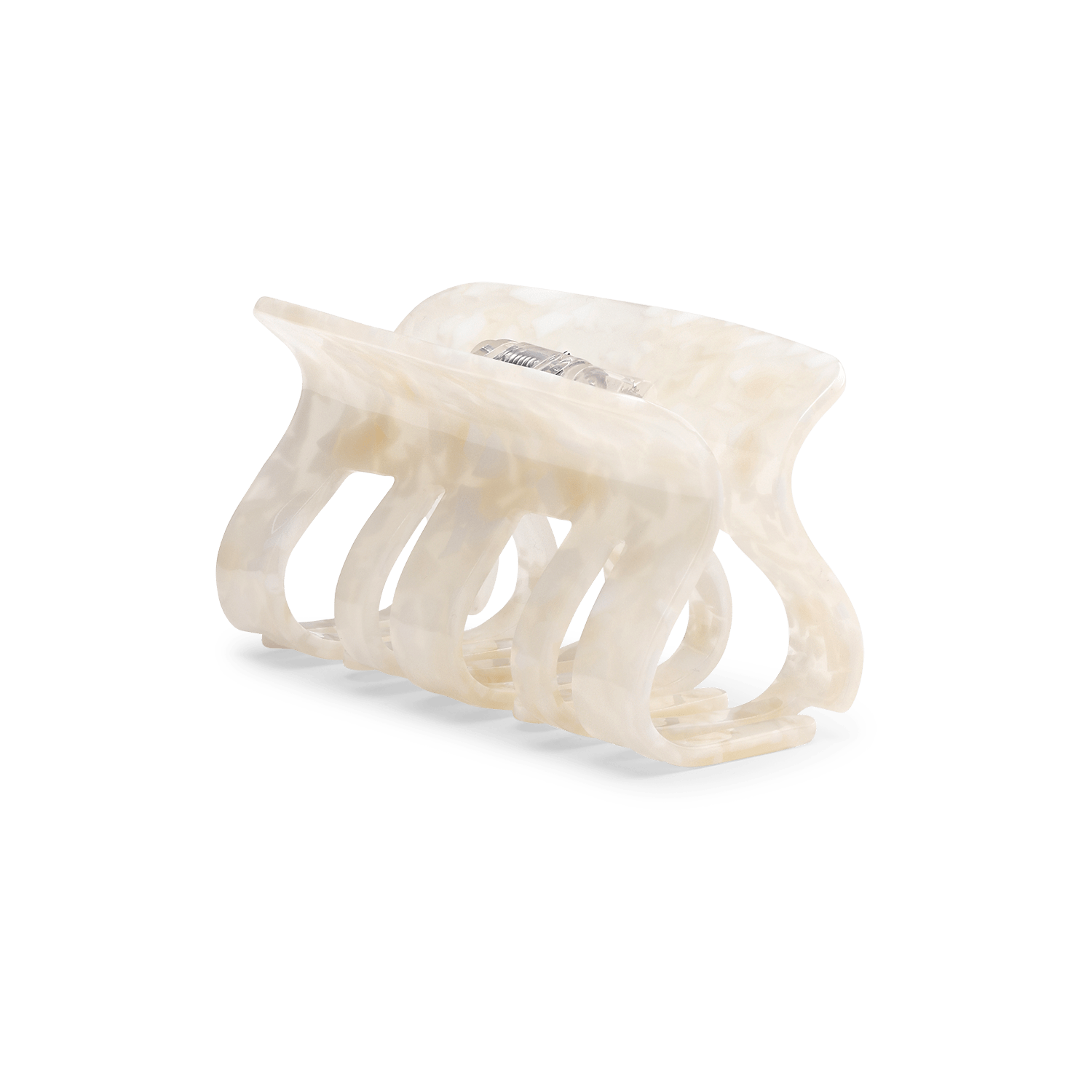 Fie Chic Big hårklemme i cream – stor hårklemme med klassisk design, perfekt til langt eller kraftigt hår.