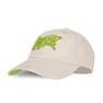 City Cap fra SUI AVA – Hvid cap med grøn New York-grafik, justerbar pasform.