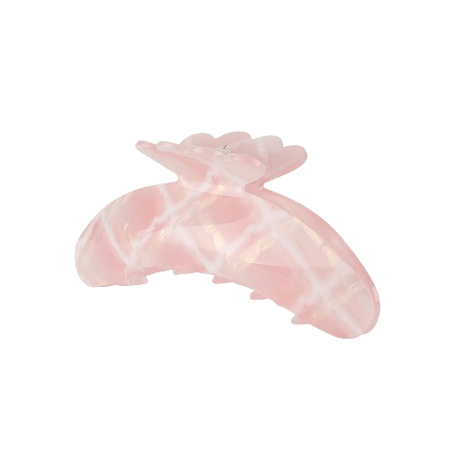 Helle Peace Biggest – Stor hårklemme i rosa og hvide nuancer