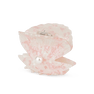 Muslingeformet rosa hårklemme med perledetalje – Mother of Pearl Claw fra SUI AVA