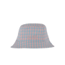Summer Bucket Hat – ternet bøllehat i lyseblå og pink med broderet SUI AVA-logo.