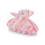 Helle Ocean Air Mini hårklemme i lyserød med perler og havinspireret mønster.