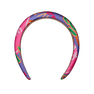 Charter Headband med farverigt, grafisk print i pink, lilla, orange og grøn fra SUI AVA