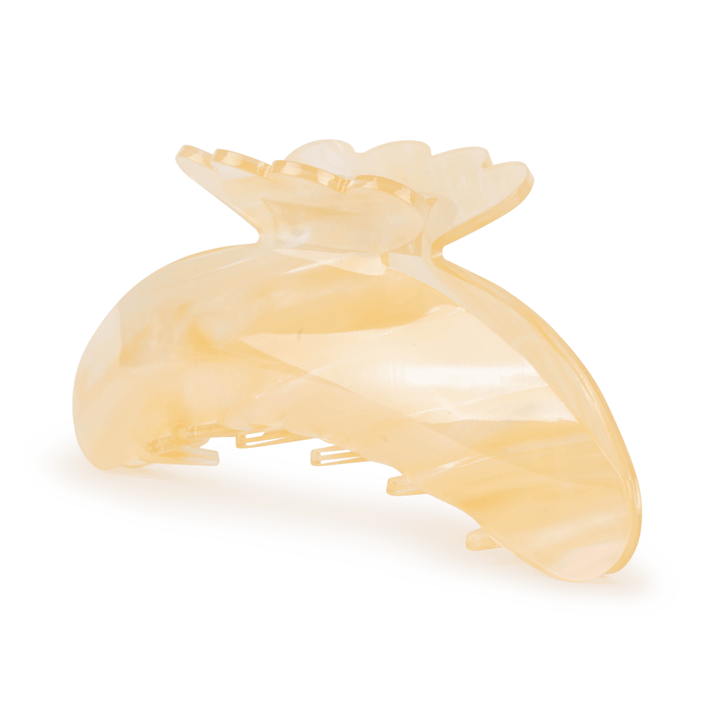 Helle Spirit Biggest – Stor hårklemme i gylden beige med perlemorseffekt