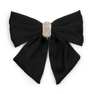 Elegant hårspænde med en stor sort sløjfe smykket med skinnende krystalsten. Moon Dust Bow tilfører et glamourøst touch til enhver frisure og lejlighed.