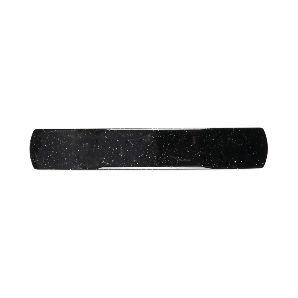 Sort hårspænde med stjernestøv-lignende glimmer – Starry Night Hair Clip fra SUI AVA