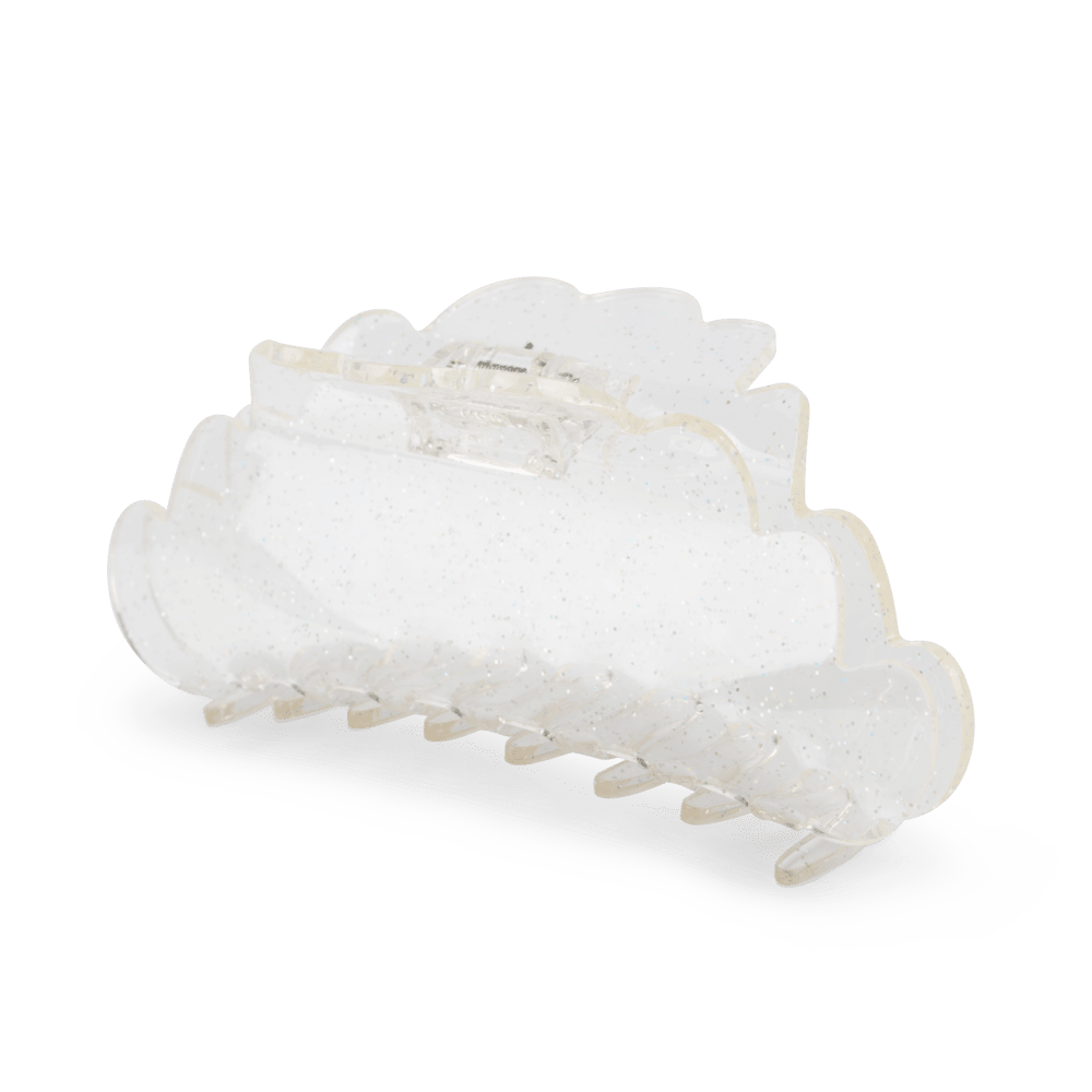 Glitrende hvid hårklemme med stjerneeffekt – Simone Among The Stars Big fra SUI AVA.