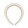 Pearly Headband – Hvid hårbøjle med perler og luksuriøst design