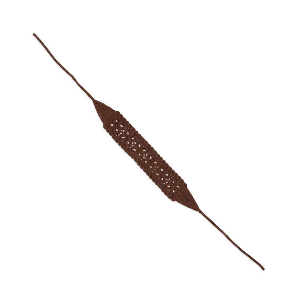 Bohemian Headband – Brunt håndlavet hårbånd med boheme-inspireret design