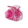 Stor transparent pink hårklemme formet som en rose – Rosie Plain Big fra SUI AVA