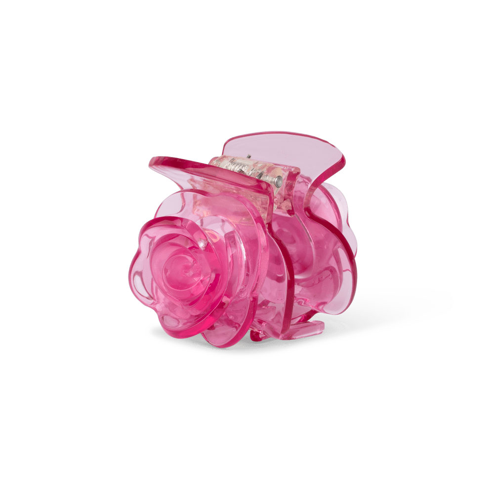 Rosie Plain Mini hårklemme i rose – lille og elegant hårklemme, ideel til fint hår eller små sektioner. Feminint og tidløst design.