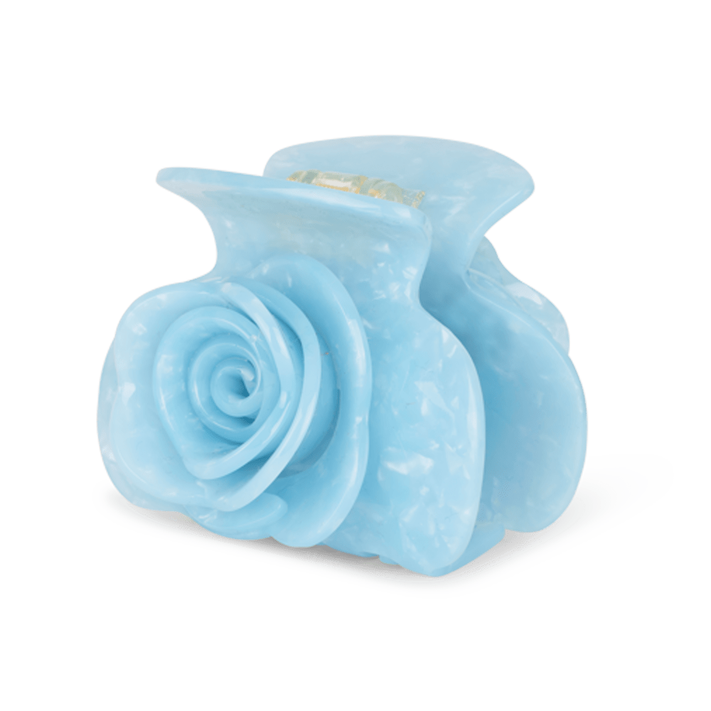 Lyseblå hårklemme med rosendesign – Rosie Big fra SUI AVA