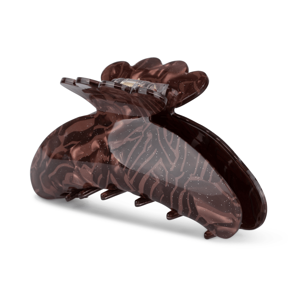 Stor mørk hårklemme med swirl-effekt – Helle Memories Big fra SUI AVA