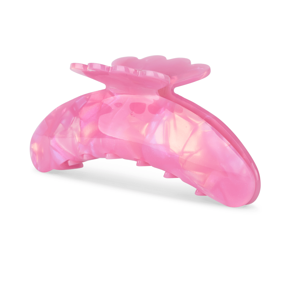 Helle Sunkissed Biggest – stor hårklemme i perlemorsrosa til langt og kraftigt hår.