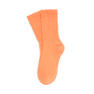 Magda Socks i orange – ribstrikkede strømper med komfortabel pasform