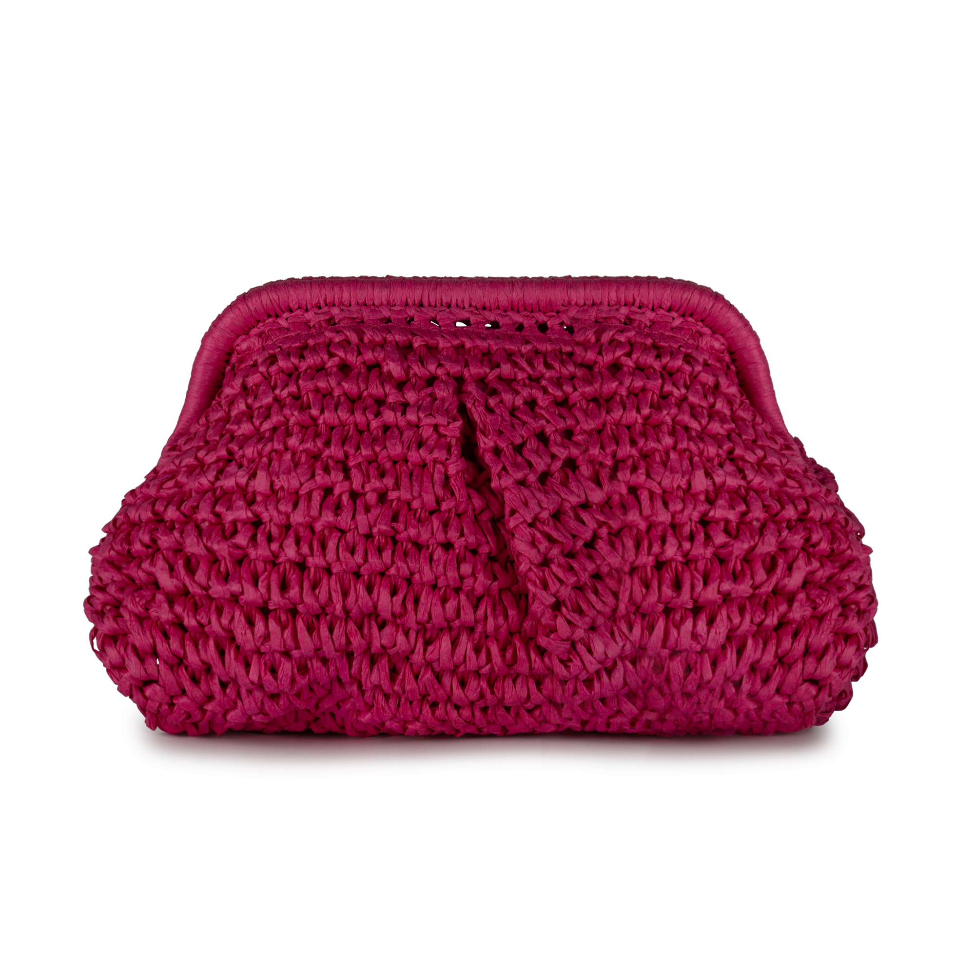 Olivia Bag – Pink taske med struktureret overflade og rundet form