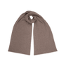 Beige ribstrikket tørklæde – Frede Soft Scarf