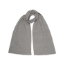 Gråt ribstrikket tørklæde – Frede Soft Scarf