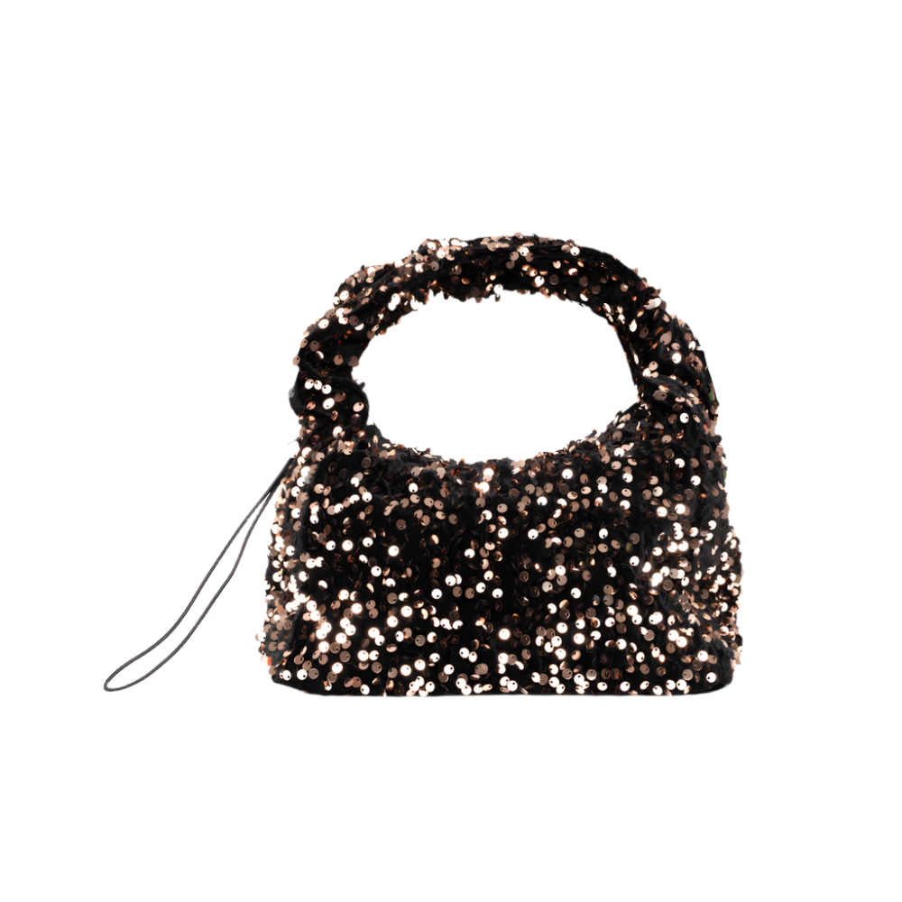 Anne Sequins Bag fra SUI AVA – elegant taske med funklende pailletter, perfekt til at skabe et stilfuldt og iøjnefaldende look til festlige lejligheder.