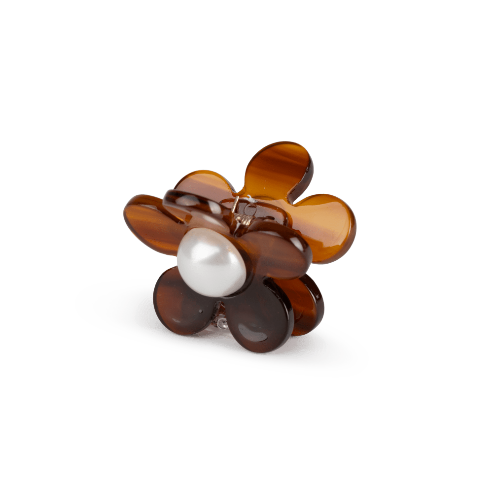 Eva Classic Flower Mini fra SUI AVA – sød mini hårklemme med et elegant blomsterdesign, ideel til at skabe feminine og stilfulde frisurer.