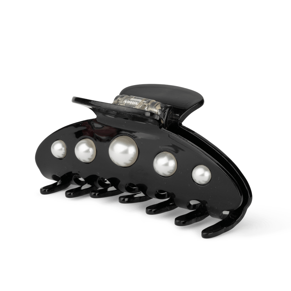 Ida Classic Pearly Big fra SUI AVA – elegant stor hårklemme med smukke perledetaljer, ideel til at tilføje et klassisk og feminint touch til dine frisurer.