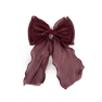 Bordeaux hårsløjfe i let tekstil med klemme – Holly Bow fra SUI AVA