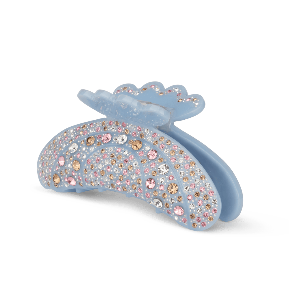 Helen Starry Sip Middle fra SUI AVA – mellemstor hårklemme med et funklende sten, ideel til at tilføje et stilfuldt og sofistikeret præg til dine frisurer.