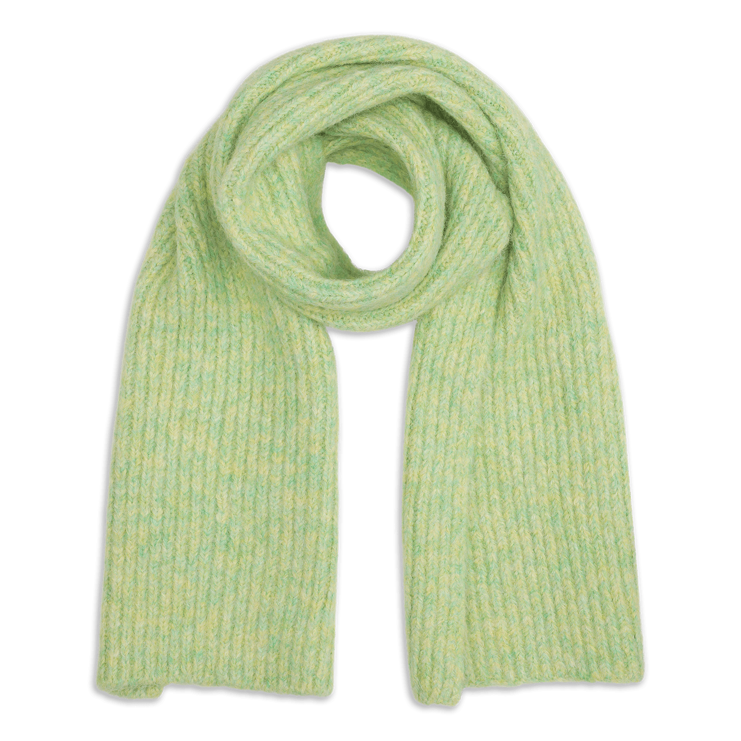 Sisse Scarf i mintgrøn – blødt og varmt strik-tørklæde fra SUI AVA