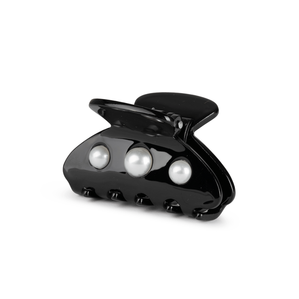 Ida Classic Pearly Mini fra SUI AVA – stilfuld mini hårklemme med elegante perledetaljer, ideel til at skabe et tidløst og feminint look.