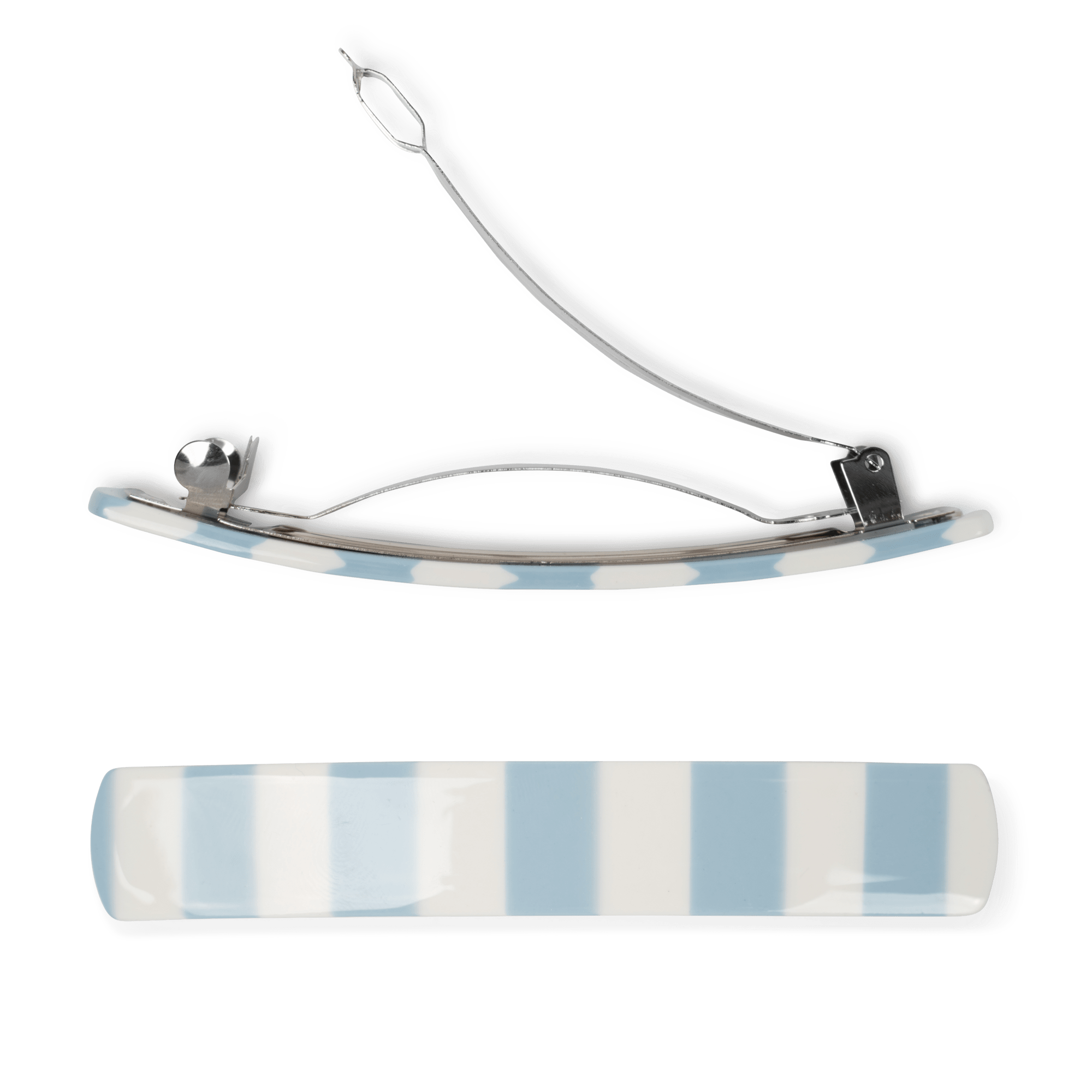 Classic Striped Hair Clip fra SUI AVA – elegant hårclips med et tidløst stribet design, perfekt til at skabe stilfulde og klassiske frisurer.