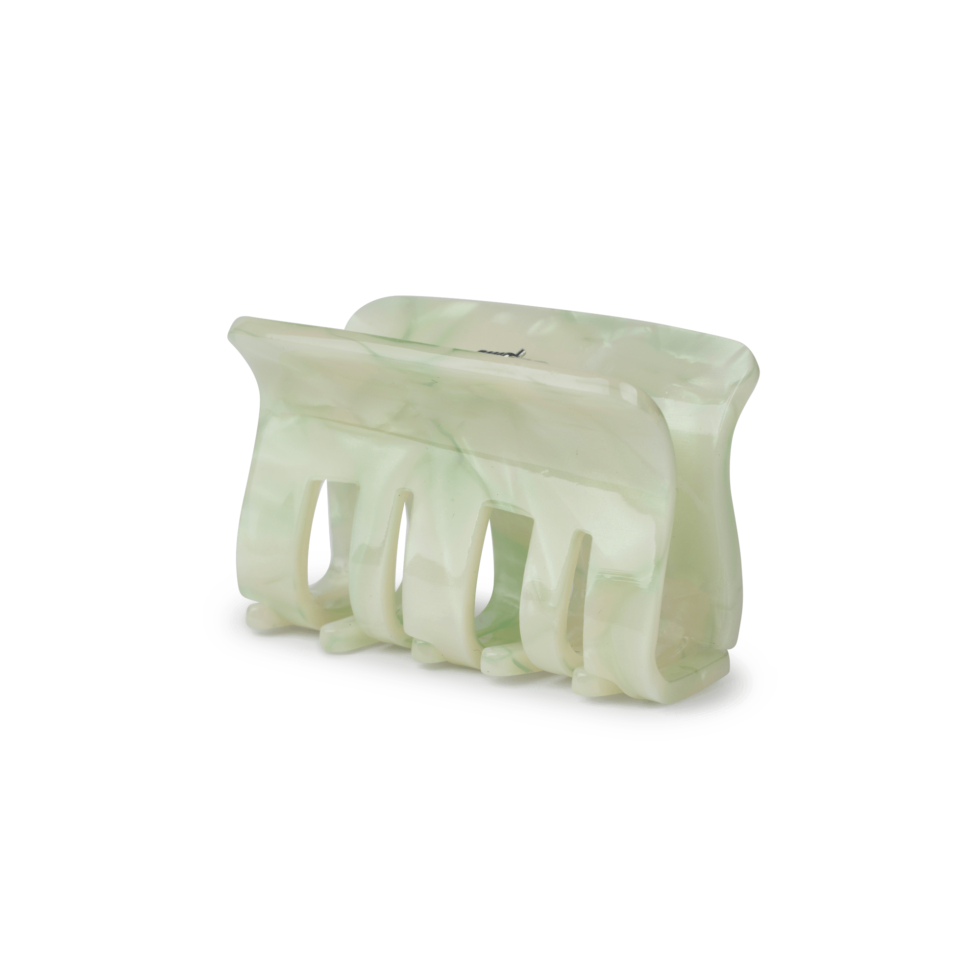 Fie Marble Mini fra SUI AVA – lille hårklemme med et smukt lysegrønt marmordesign, ideel til at tilføje et friskt og elegant touch til dine frisurer.