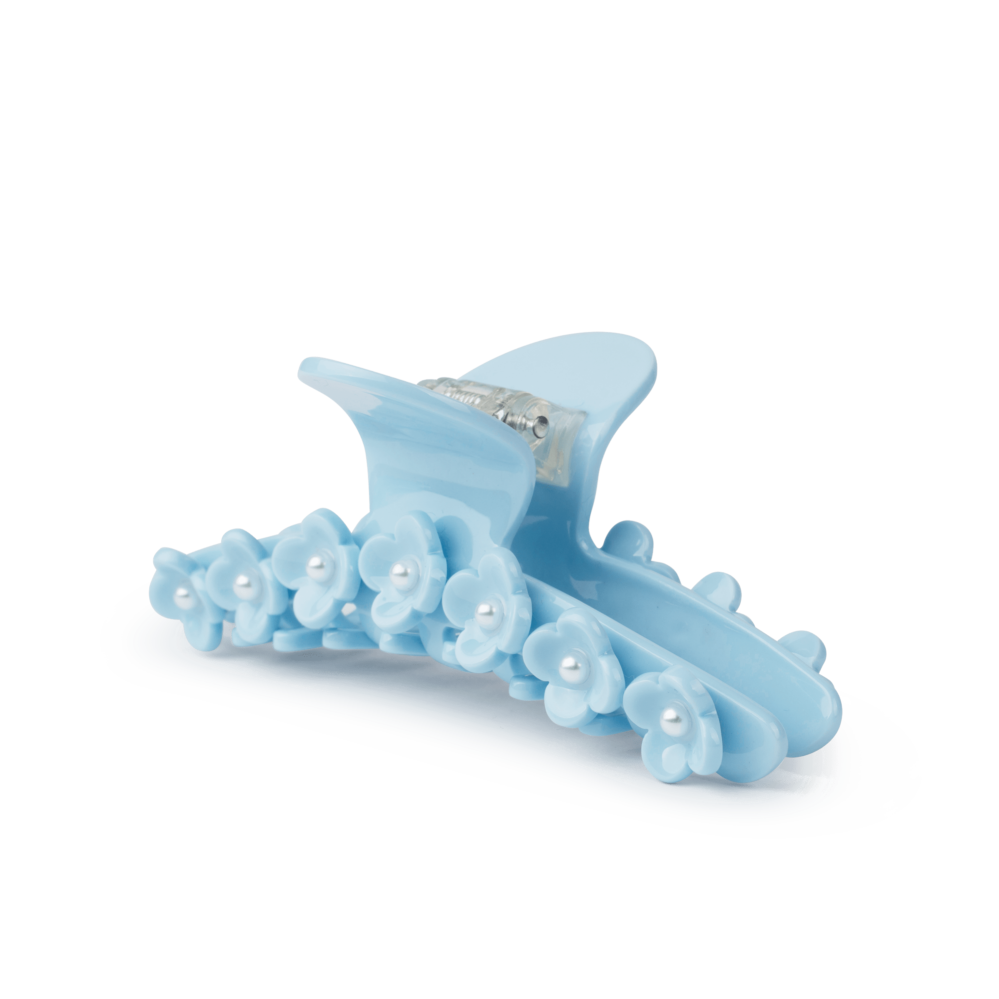 Bright Flower Pearly Clip fra SUI AVA – elegant hårclip med perledetaljer og et smukt blomsterdesign, perfekt til at tilføje et feminint og sofistikeret touch til dine frisurer.