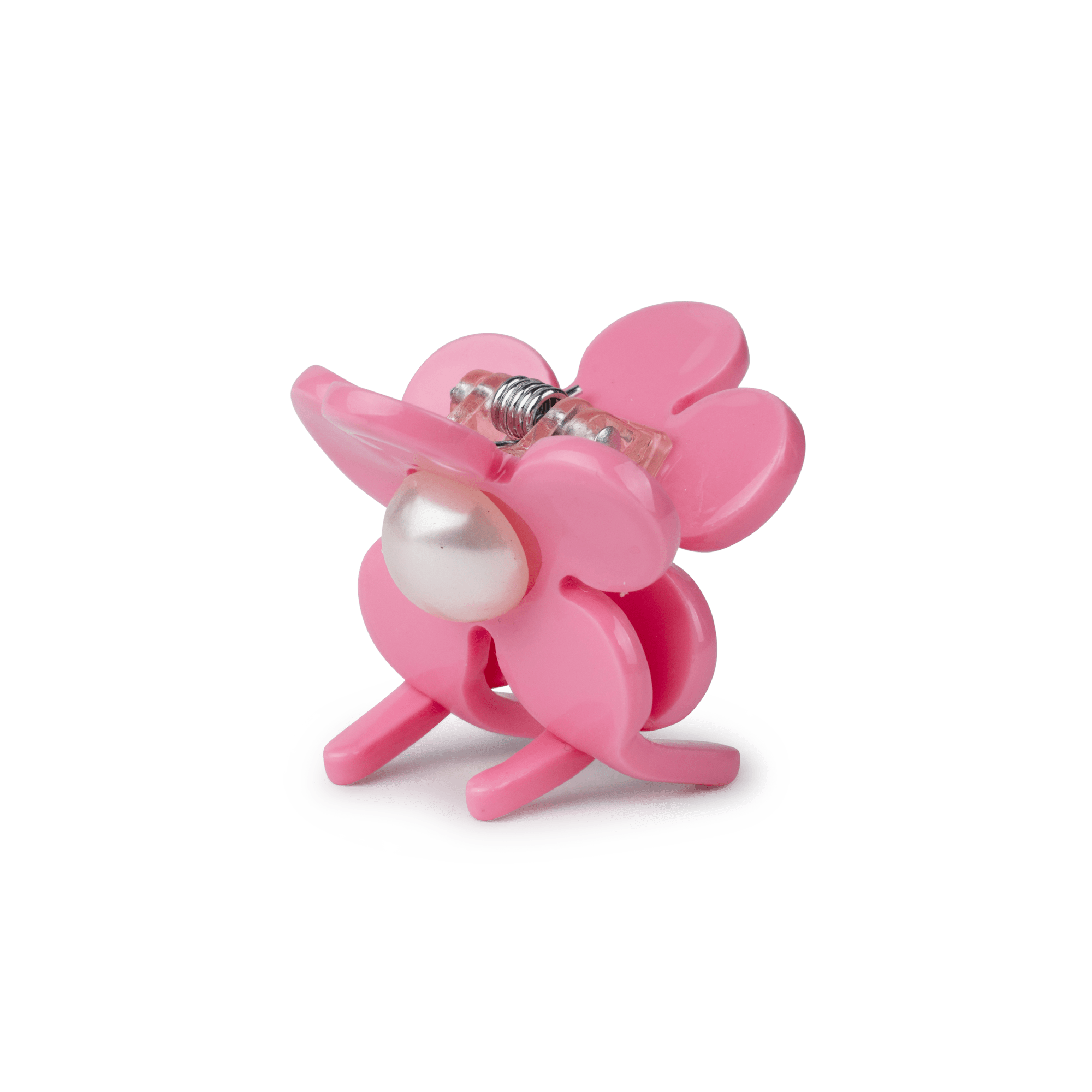 Eva Flower Pearly Mini fra SUI AVA – lille hårclip i en smuk lyserød nuance med blomster- og perledetaljer, ideel til at tilføje et feminint og romantisk touch til dine frisurer.