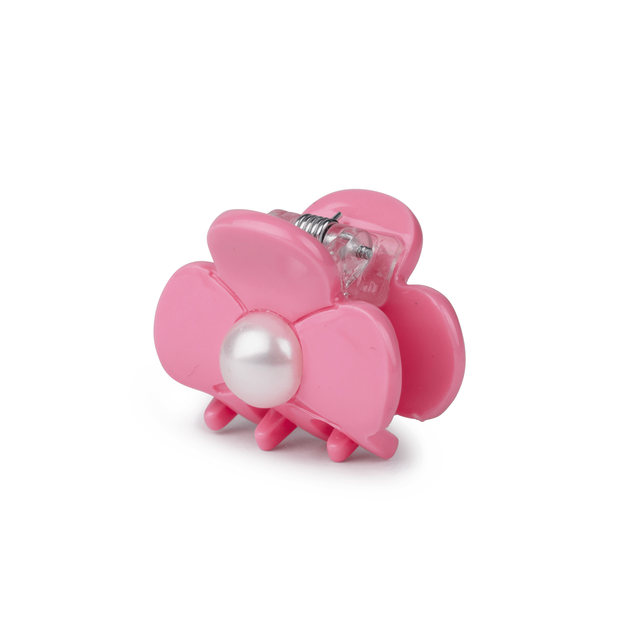 Three-leaf Clover Pearly Mini fra SUI AVA – lille hårclip i en smuk lyserød nuance med trekløverdesign og perledetaljer, ideel til at tilføje et romantisk og feminint touch til dine frisurer.