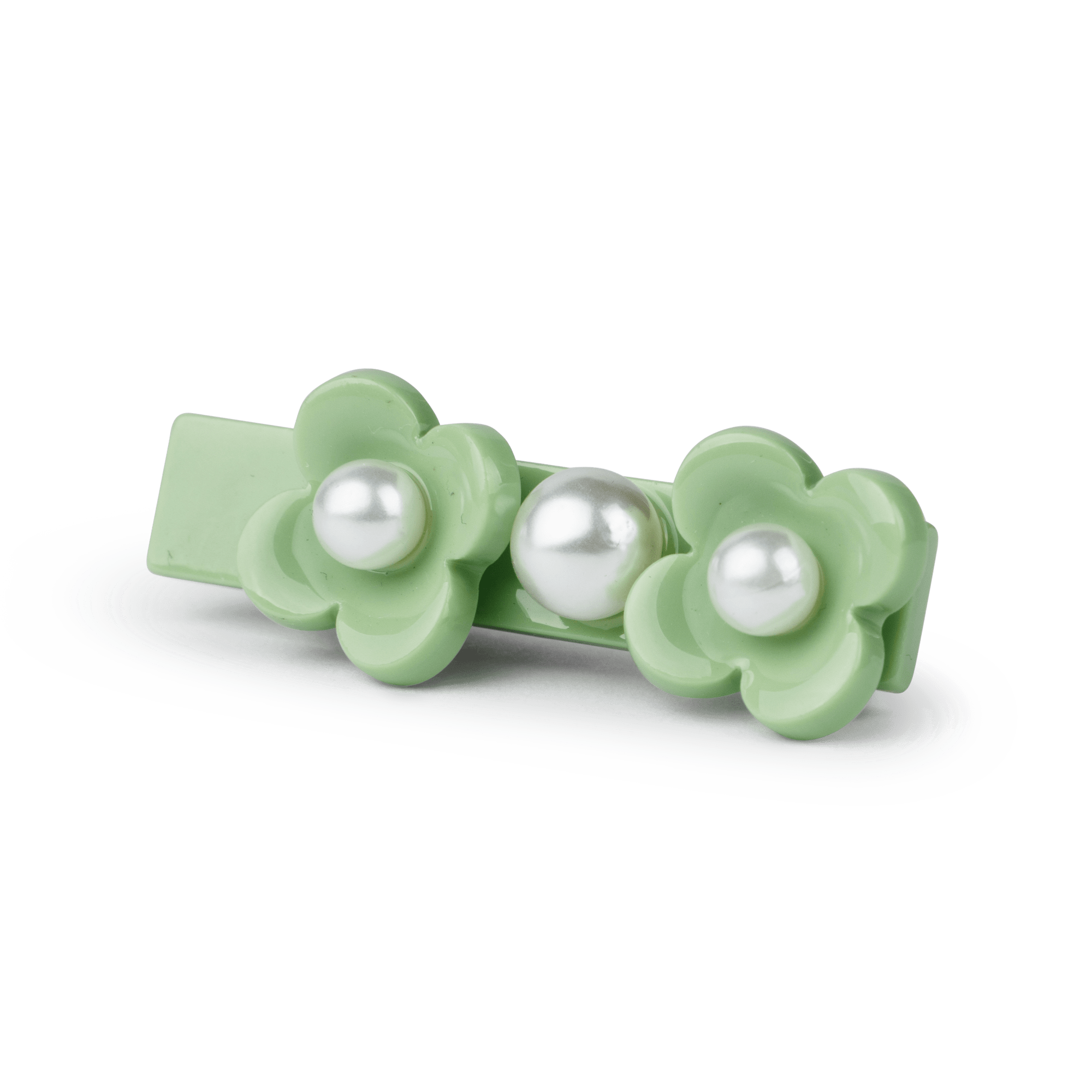 Flower Pearly Clip fra SUI AVA – elegant hårclips med blomster- og perledetaljer, perfekt til at tilføje et feminint og legende touch til dine frisurer.