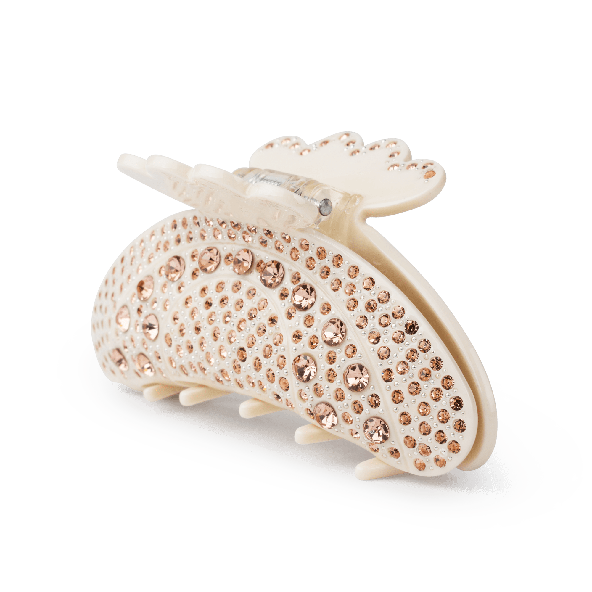 Helen Bloom Middle fra SUI AVA – mellemstor hårklemme i en lys nuance med funklende sten, perfekt til at tilføje et elegant og sofistikeret touch til dine frisurer.